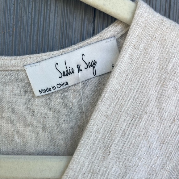 Sadie & Sage Oatmeal Sugarloaf Top Mini Dress Small - Picture 5 of 10